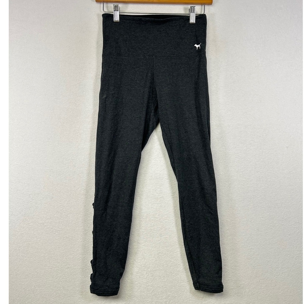 PINK Victoria's Secret Yoga Leggings Lattice Cutout Mesh Detail Women's Small‎